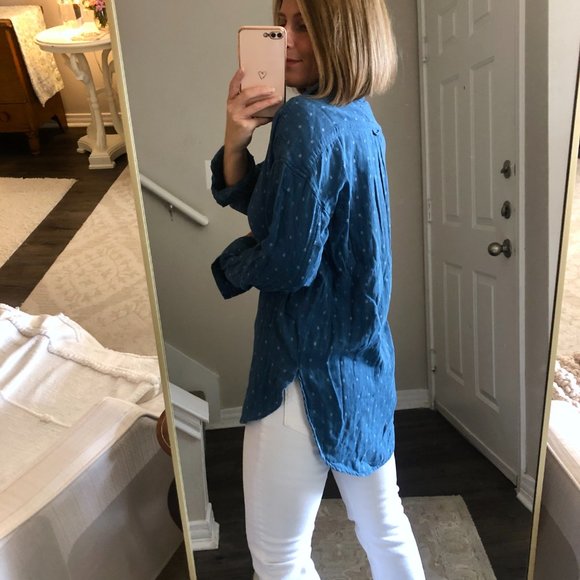 Anthropologie Pilcro Blue Button-down - Picture 12 of 12